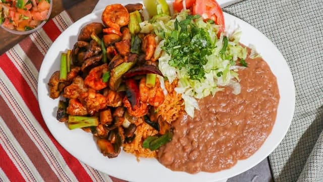 Spicy Prawns Plate.