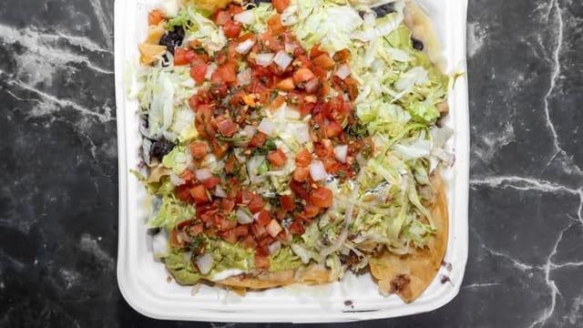 Vegetarian Nachos.