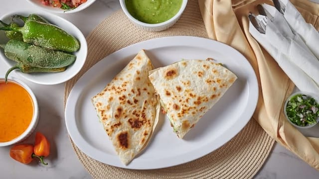 Mushroom Quesadilla.
