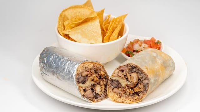 Regular Meat and Prawn Burrito.
